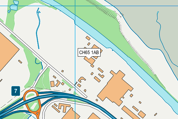 CH65 1AB map - OS VectorMap District (Ordnance Survey)