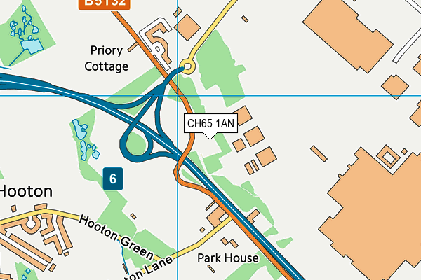 CH65 1AN map - OS VectorMap District (Ordnance Survey)