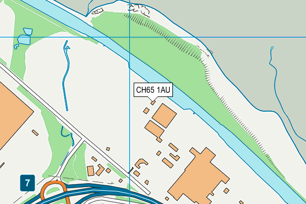 CH65 1AU map - OS VectorMap District (Ordnance Survey)