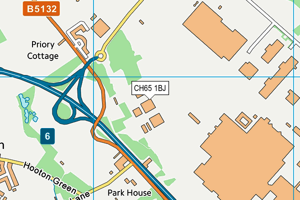 CH65 1BJ map - OS VectorMap District (Ordnance Survey)
