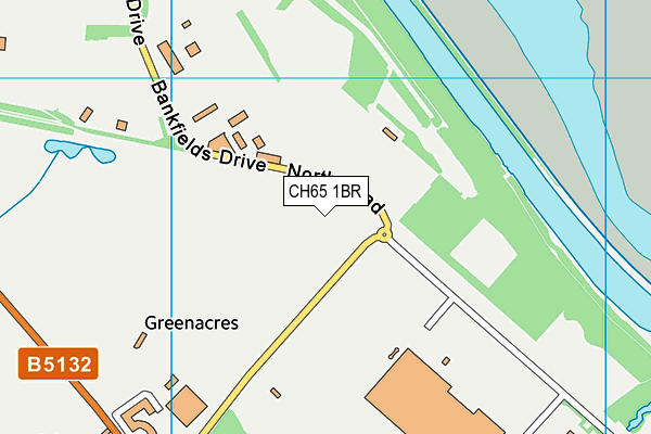 CH65 1BR map - OS VectorMap District (Ordnance Survey)