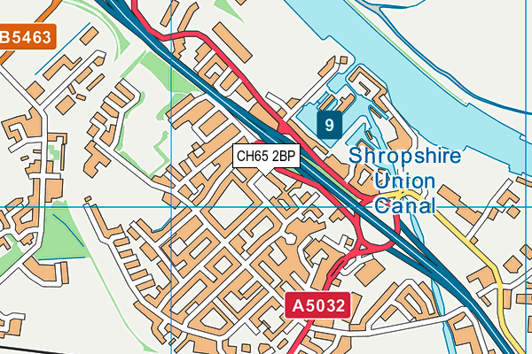 CH65 2BP map - OS VectorMap District (Ordnance Survey)