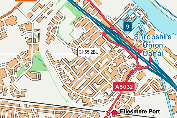 CH65 2BU map - OS VectorMap District (Ordnance Survey)