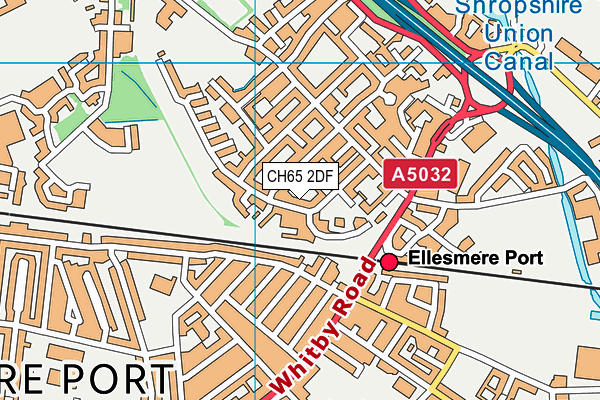 CH65 2DF map - OS VectorMap District (Ordnance Survey)