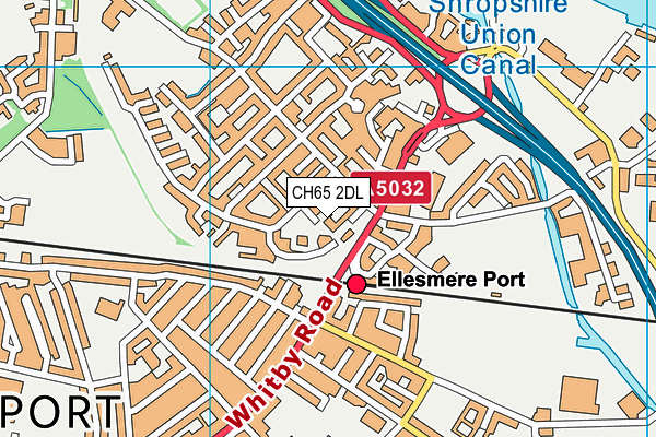 CH65 2DL map - OS VectorMap District (Ordnance Survey)