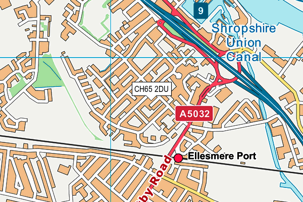 CH65 2DU map - OS VectorMap District (Ordnance Survey)