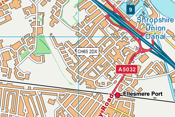 CH65 2DX map - OS VectorMap District (Ordnance Survey)