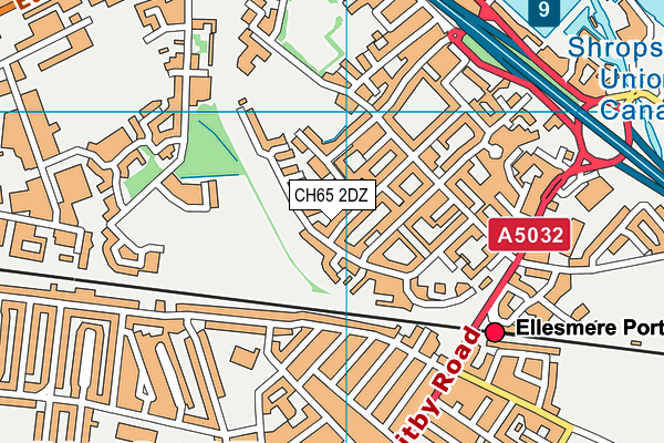 CH65 2DZ map - OS VectorMap District (Ordnance Survey)