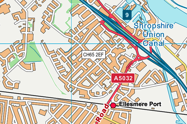 CH65 2EF map - OS VectorMap District (Ordnance Survey)