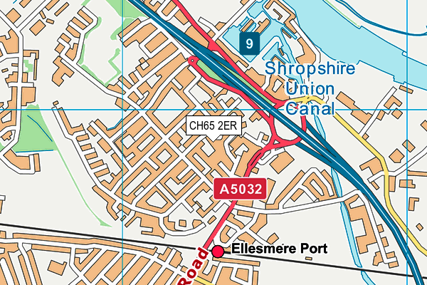 CH65 2ER map - OS VectorMap District (Ordnance Survey)