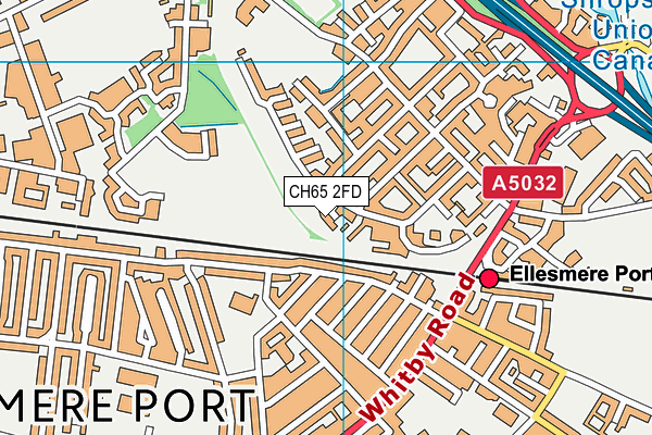 CH65 2FD map - OS VectorMap District (Ordnance Survey)