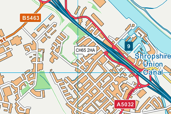 CH65 2HA map - OS VectorMap District (Ordnance Survey)