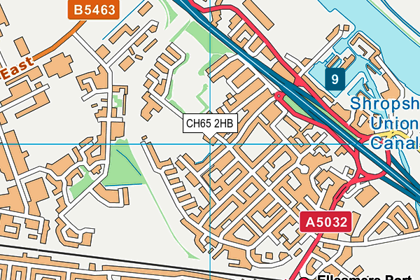 John Street map (CH65 2HB) - OS VectorMap District (Ordnance Survey)