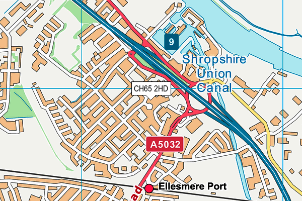 CH65 2HD map - OS VectorMap District (Ordnance Survey)