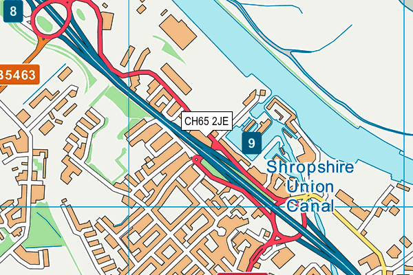 CH65 2JE map - OS VectorMap District (Ordnance Survey)