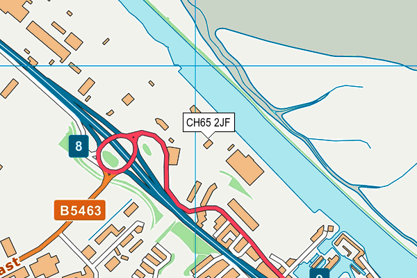 CH65 2JF map - OS VectorMap District (Ordnance Survey)