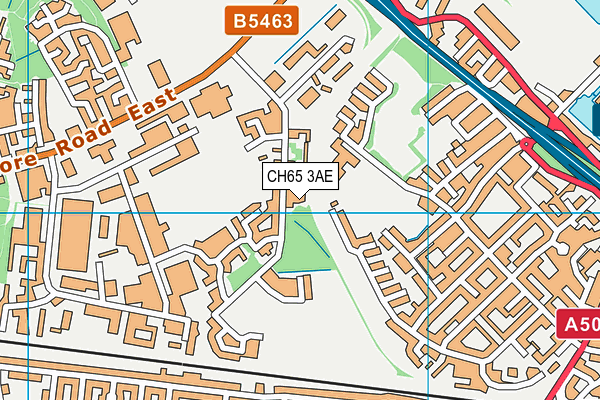 CH65 3AE map - OS VectorMap District (Ordnance Survey)