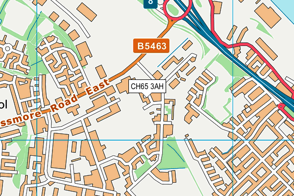 CH65 3AH map - OS VectorMap District (Ordnance Survey)