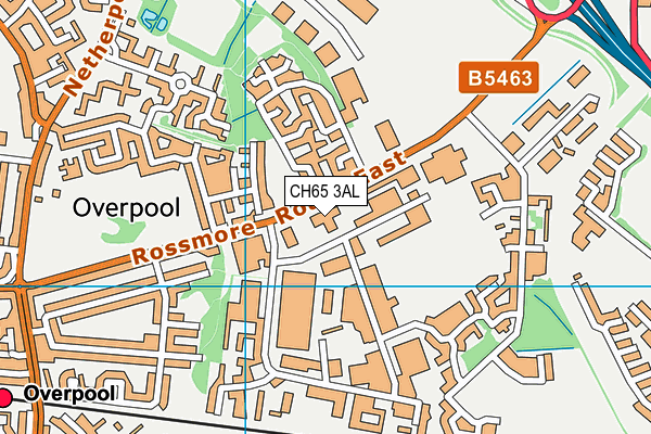 CH65 3AL map - OS VectorMap District (Ordnance Survey)