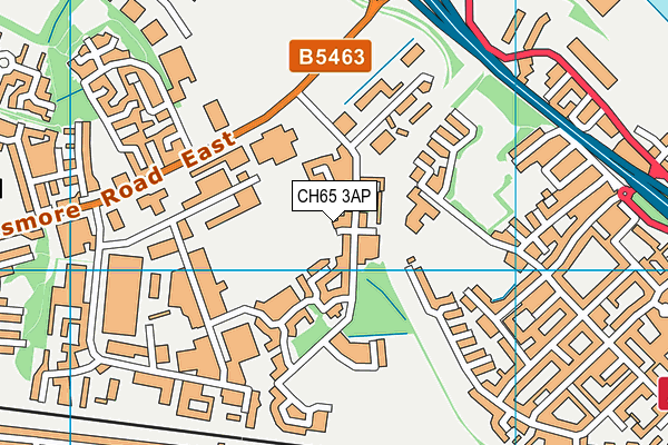 CH65 3AP map - OS VectorMap District (Ordnance Survey)
