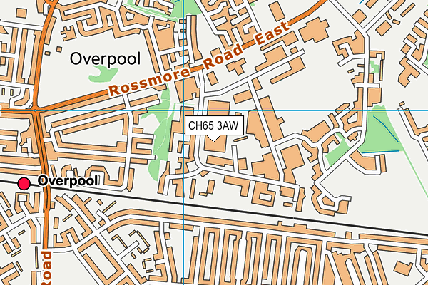 CH65 3AW map - OS VectorMap District (Ordnance Survey)