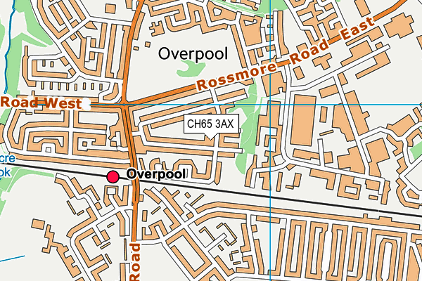 CH65 3AX map - OS VectorMap District (Ordnance Survey)