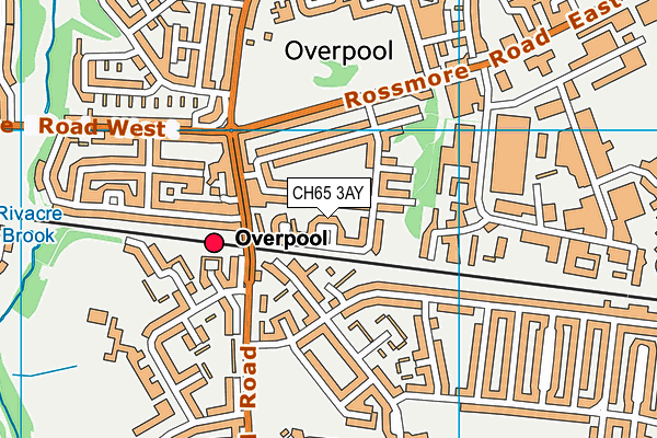 CH65 3AY map - OS VectorMap District (Ordnance Survey)