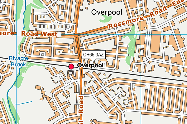 CH65 3AZ map - OS VectorMap District (Ordnance Survey)