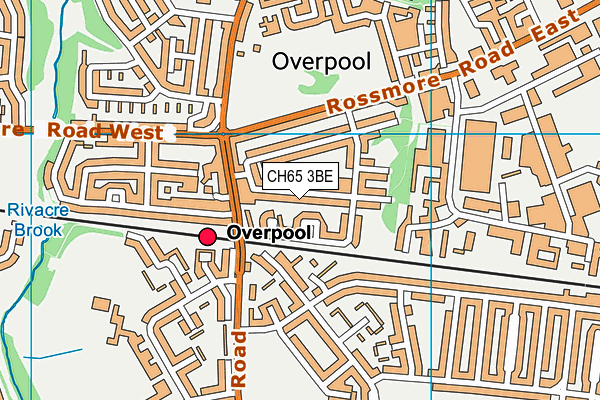 CH65 3BE map - OS VectorMap District (Ordnance Survey)