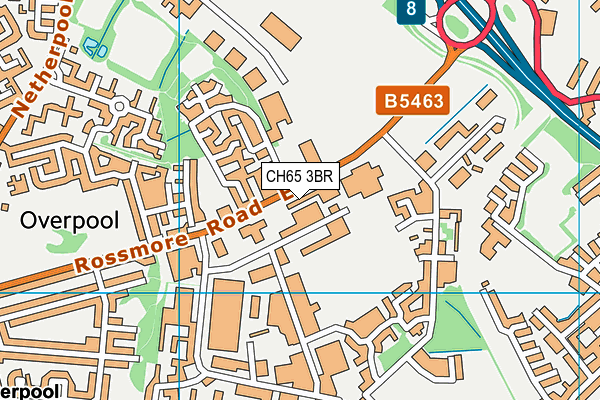 CH65 3BR map - OS VectorMap District (Ordnance Survey)