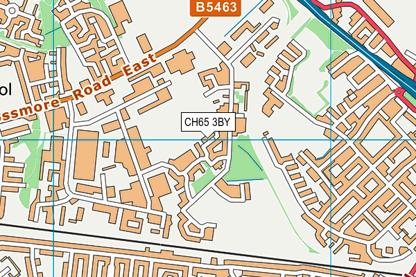 CH65 3BY map - OS VectorMap District (Ordnance Survey)