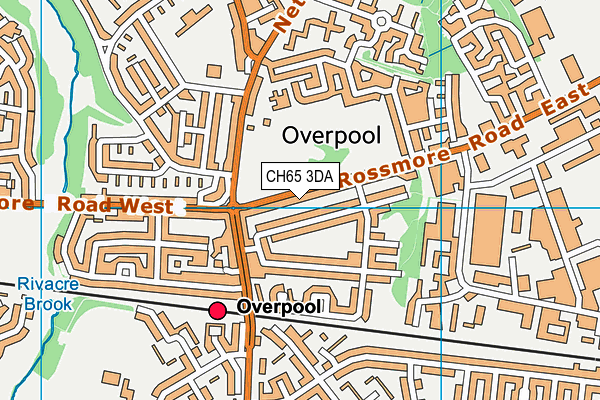 CH65 3DA map - OS VectorMap District (Ordnance Survey)