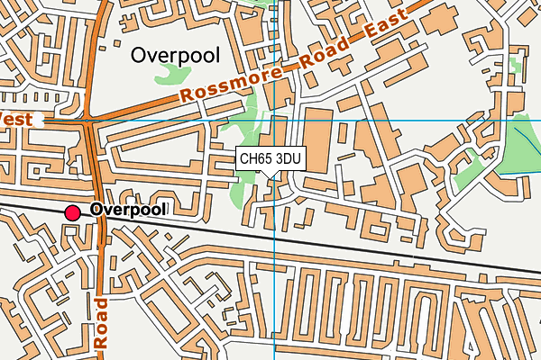 CH65 3DU map - OS VectorMap District (Ordnance Survey)