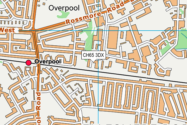 CH65 3DX map - OS VectorMap District (Ordnance Survey)