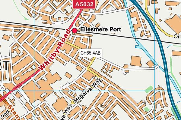 CH65 4AB map - OS VectorMap District (Ordnance Survey)