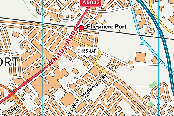 CH65 4AF map - OS VectorMap District (Ordnance Survey)