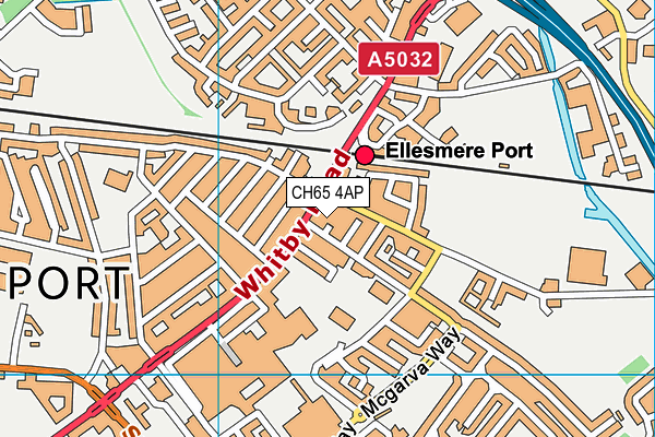 CH65 4AP map - OS VectorMap District (Ordnance Survey)