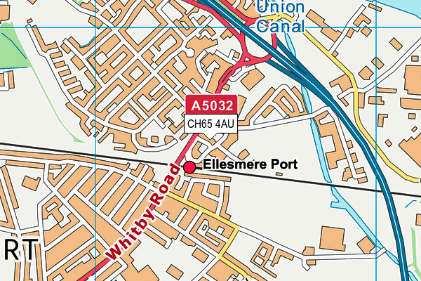 CH65 4AU map - OS VectorMap District (Ordnance Survey)