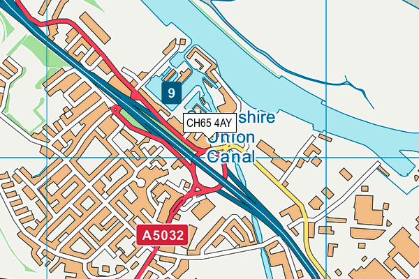 CH65 4AY map - OS VectorMap District (Ordnance Survey)