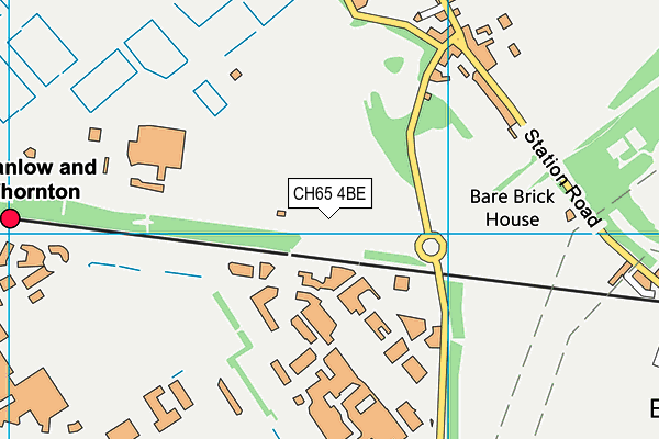 CH65 4BE map - OS VectorMap District (Ordnance Survey)