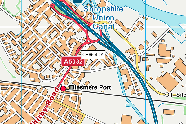 CH65 4DY map - OS VectorMap District (Ordnance Survey)