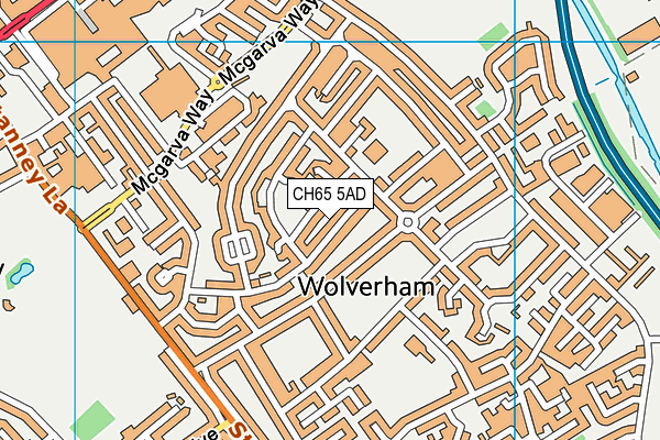 CH65 5AD map - OS VectorMap District (Ordnance Survey)