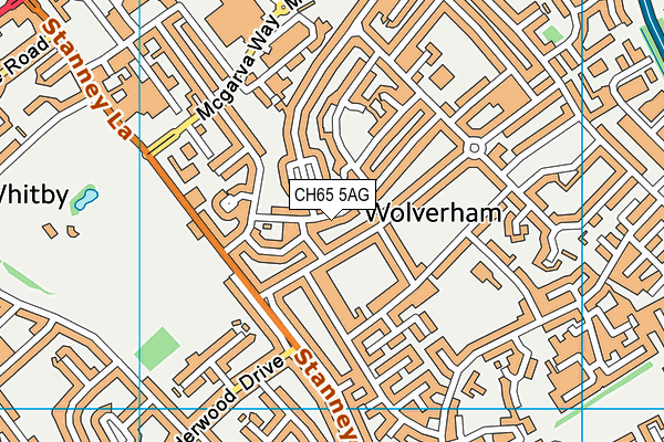 CH65 5AG map - OS VectorMap District (Ordnance Survey)