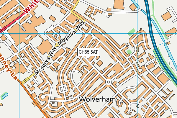 Wolverham Primary and Nursery School map (CH65 5AT) - OS VectorMap District (Ordnance Survey)