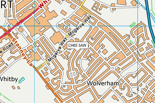 CH65 5AW map - OS VectorMap District (Ordnance Survey)