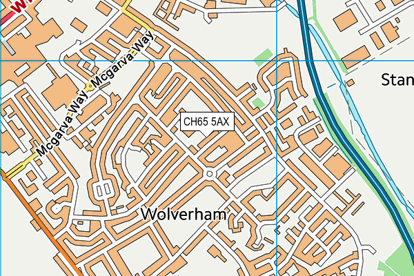 CH65 5AX map - OS VectorMap District (Ordnance Survey)