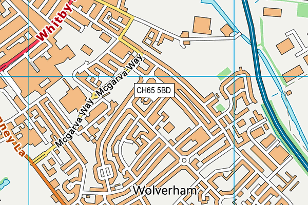 CH65 5BD map - OS VectorMap District (Ordnance Survey)