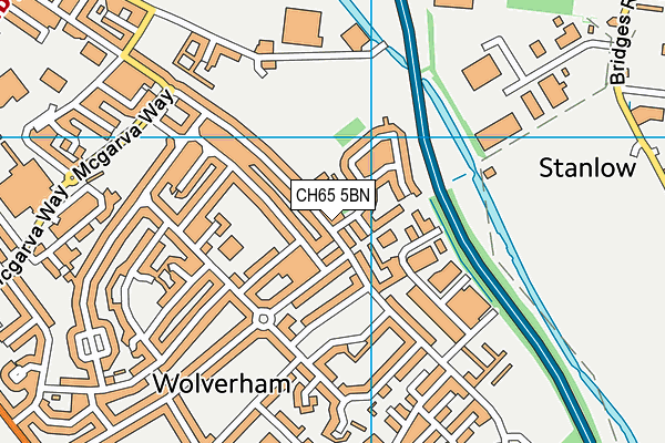 CH65 5BN map - OS VectorMap District (Ordnance Survey)