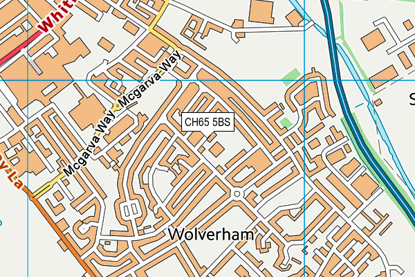 CH65 5BS map - OS VectorMap District (Ordnance Survey)