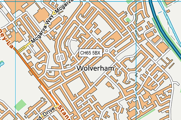 CH65 5BX map - OS VectorMap District (Ordnance Survey)